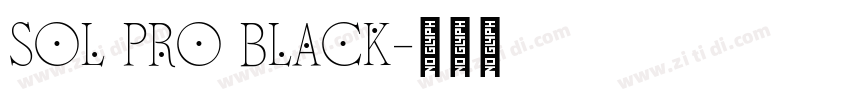 Sol Pro Black字体转换